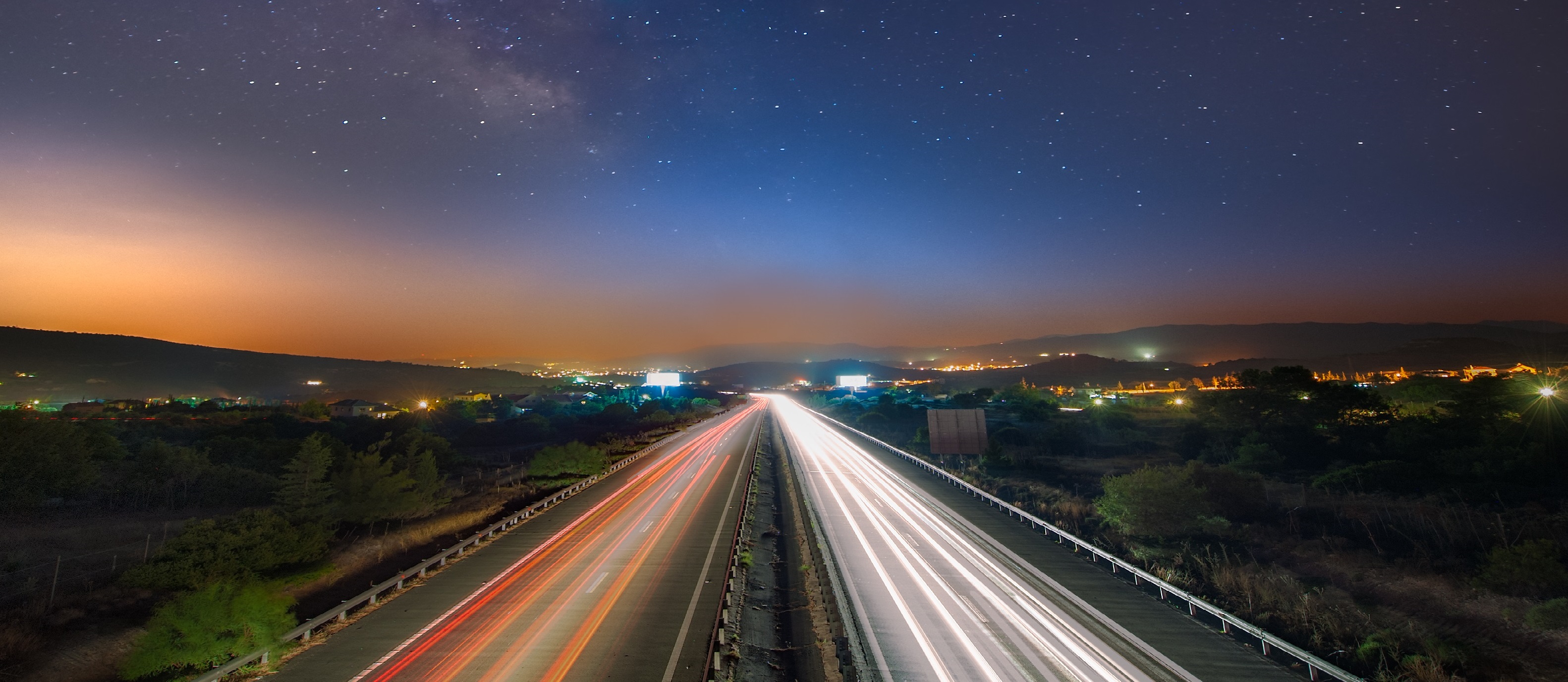 Cityscape with traffic